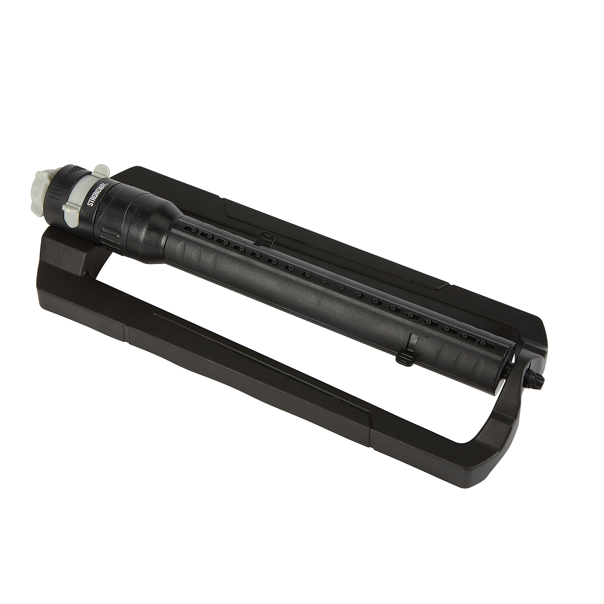 Strongway Turbo Oscillating Adjustable Sprinkler, 18 Nozzles, 35ft. Dia. Coverage, 3/4in. Connection